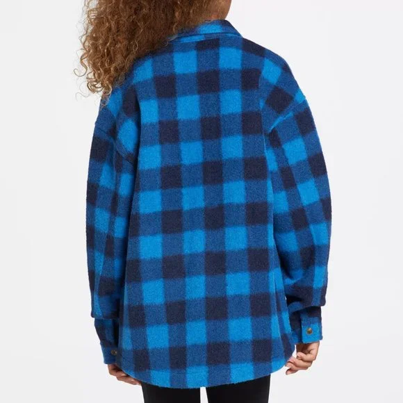 NWT DSG Girls' Plaid Shacket - Picture 3 of 9